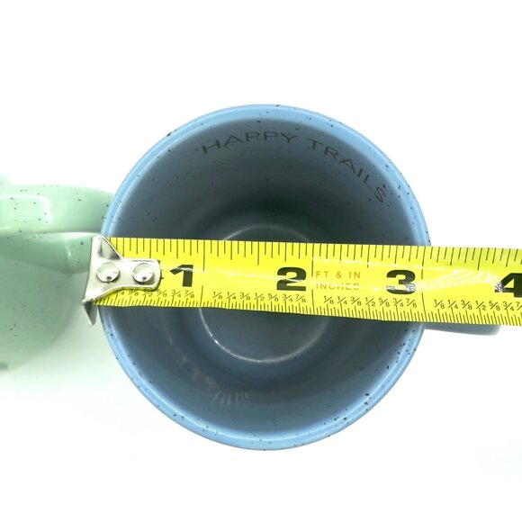 Anthropologie Stoneware Mug Set Tireless Traveler & Dog Whisperer Speckled 16oz - Picture 11 of 13